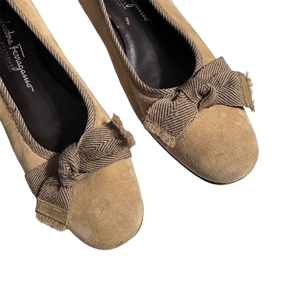 Salvatore Ferragamo Leather Suede Loafers - Picture 8 of 12